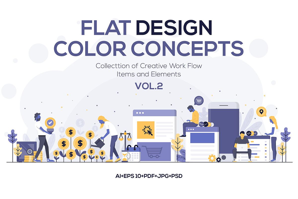 Modern Flat Design Business Concepts, a Person Illustration by Creative Graphics (Photo 1 of 12)