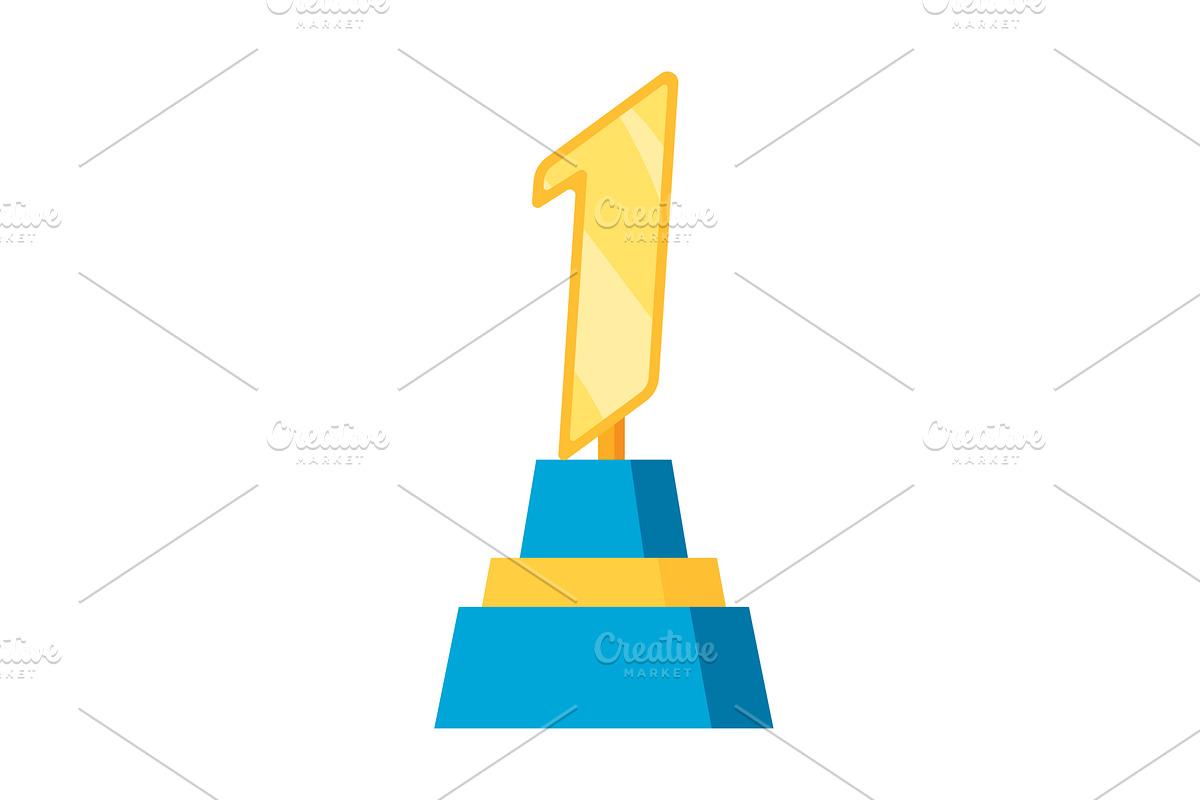 Awards cup icon. Trophy symbol, an Object Illustration by Things for designers