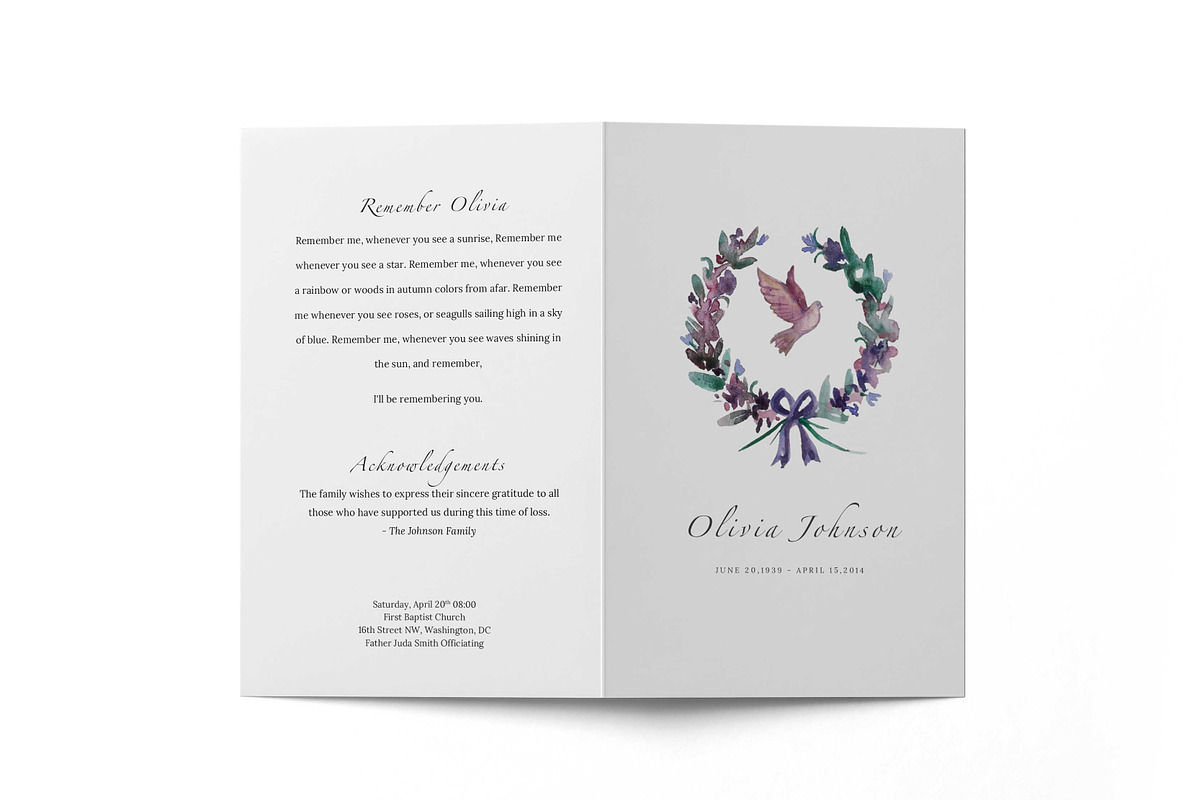 Funeral Flyer, a Brochure Template by inserenity (Photo 5 of 5)