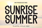 Sunrise Summer | Script Font, a Script Font by Scratchones (Thumbnail 1 of 8)