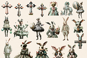 WHIMSICAL GOTHIC EASTER JOURNAL KIT, a Person Illustration by Daring Digies (Thumbnail 8 of 10)