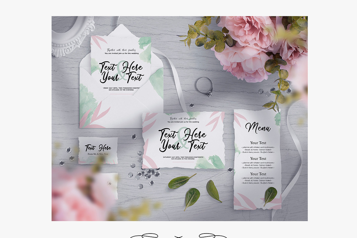 Wedding Mockup Scene Creator, a Product Mockup by Free-PSD-Templates (Photo 4 of 8)