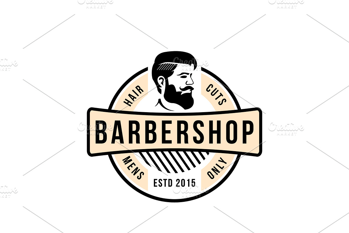 Vintage Barbershop Logo Design, a Branding & Logo Template by AlvinStd