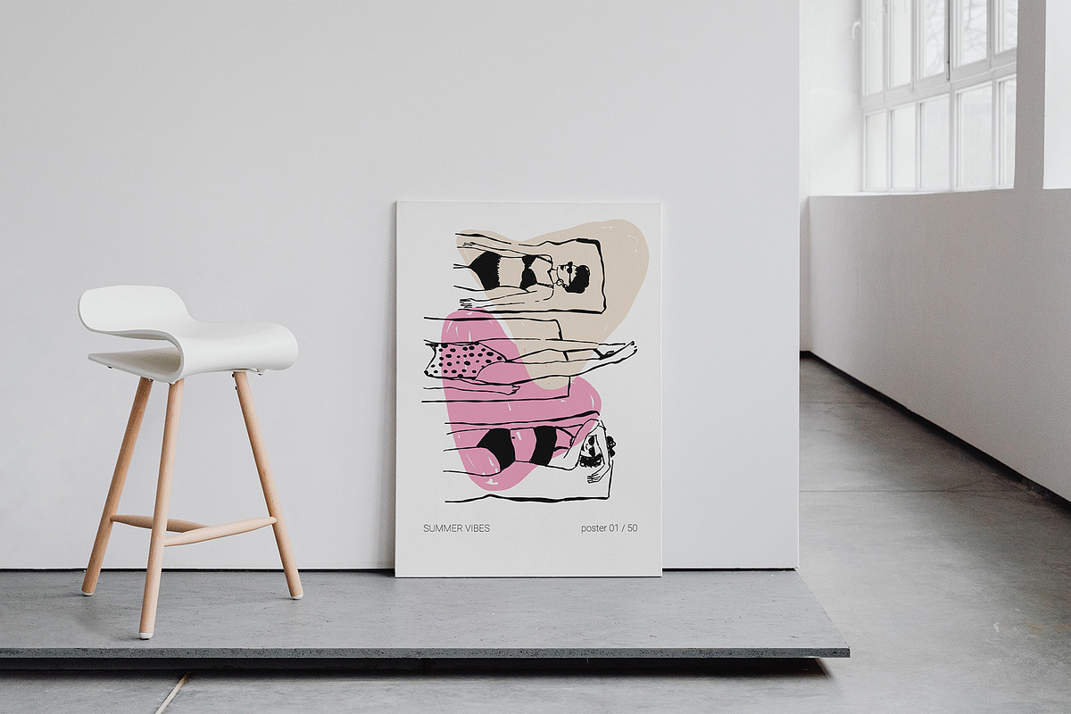 SUMMER VIBES posters set, a Seasonal Illustration by Yuliia Lashevska (Photo 2 of 11)