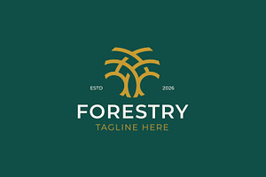Wood Oak Tree or Banyan Tree Logo, a Branding & Logo Template by Signatoro