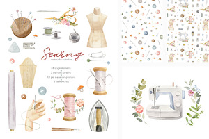 Sewing Supplies Clipart