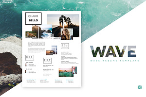 Wave Resume Template