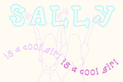 Sally, a handmade serif displayfont, a Serif Font by Eryn Rose Design (Thumbnail 7 of 10)