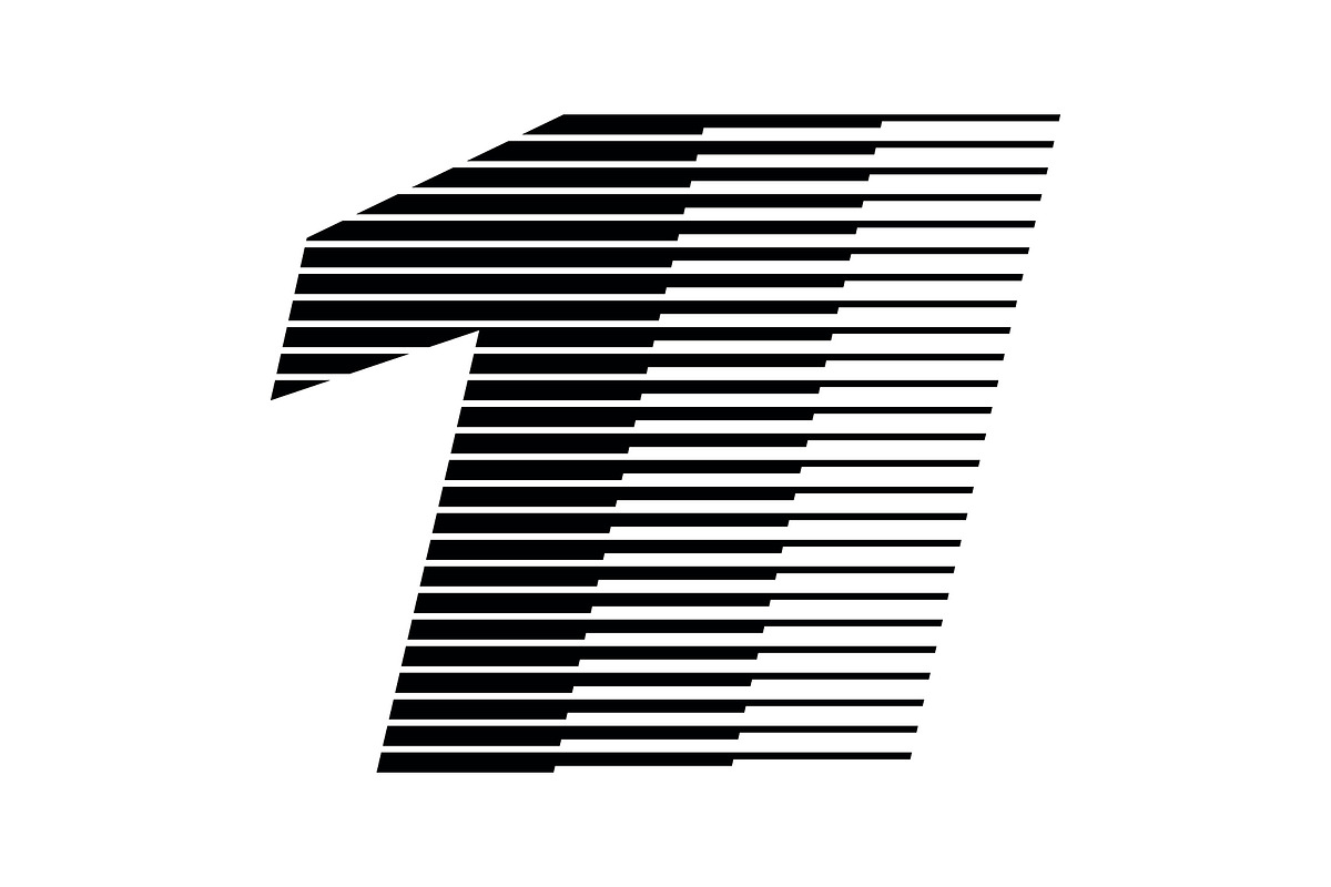 Number 1 speed motion lines logo, a Branding & Logo Template by Leksono (Photo 2 of 2)