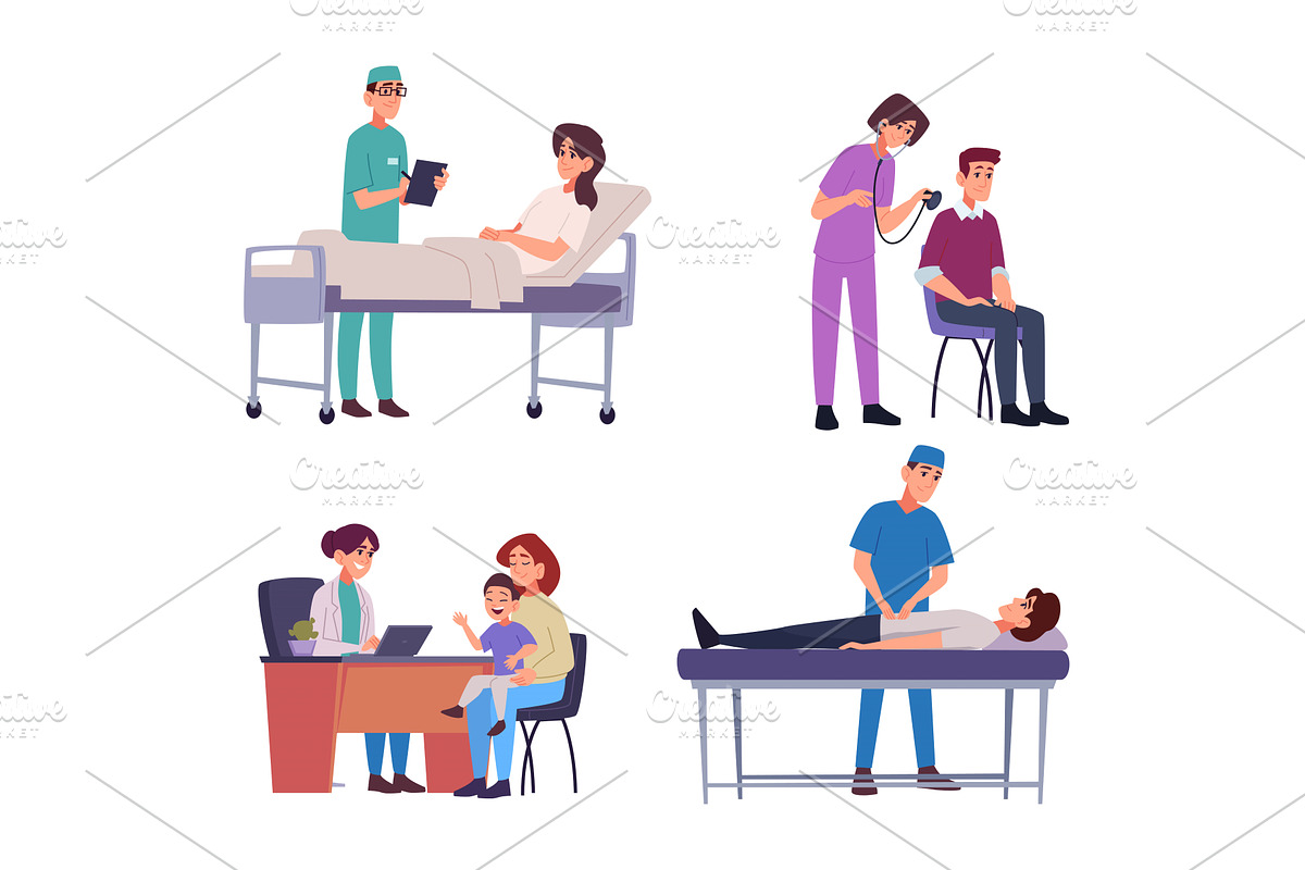 Medical composition. Healthcare, a Healthcare Illustration by Onyx