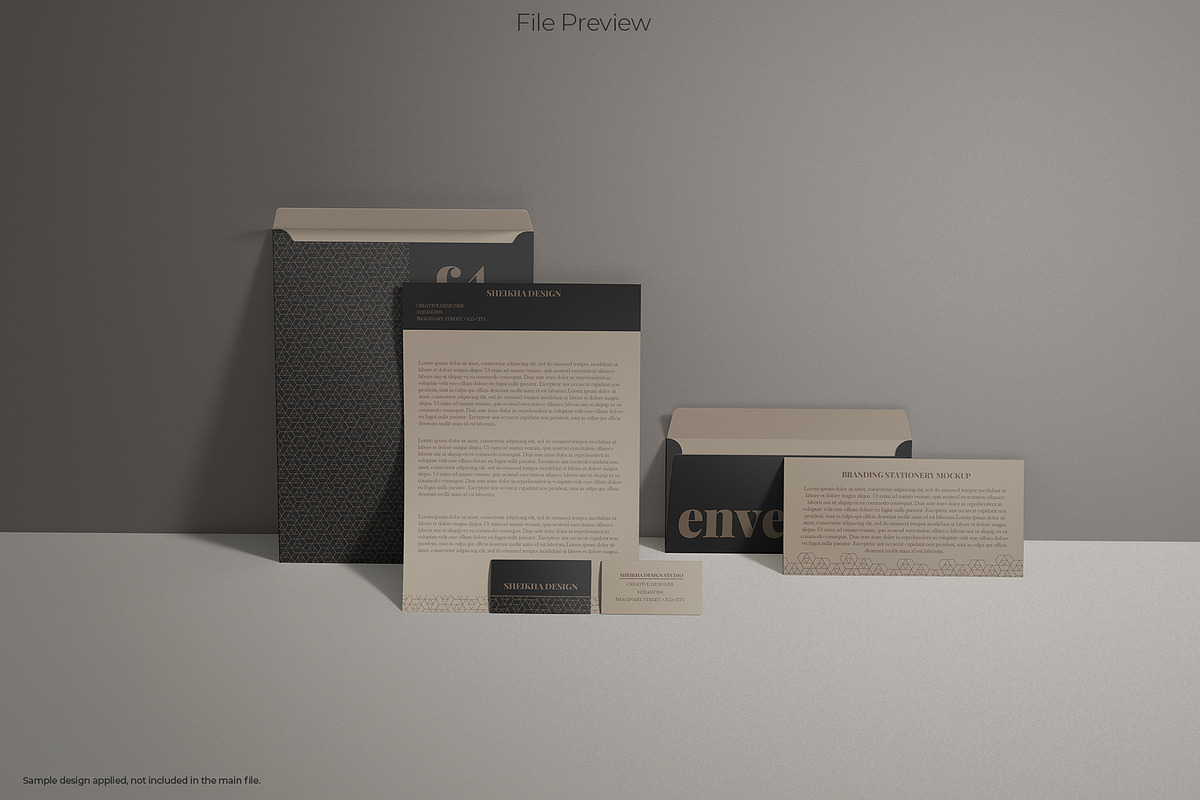 Brand Identity Stationery Mockup Set, an Advertising Mockup by Sheikhadesign (Photo 6 of 13)