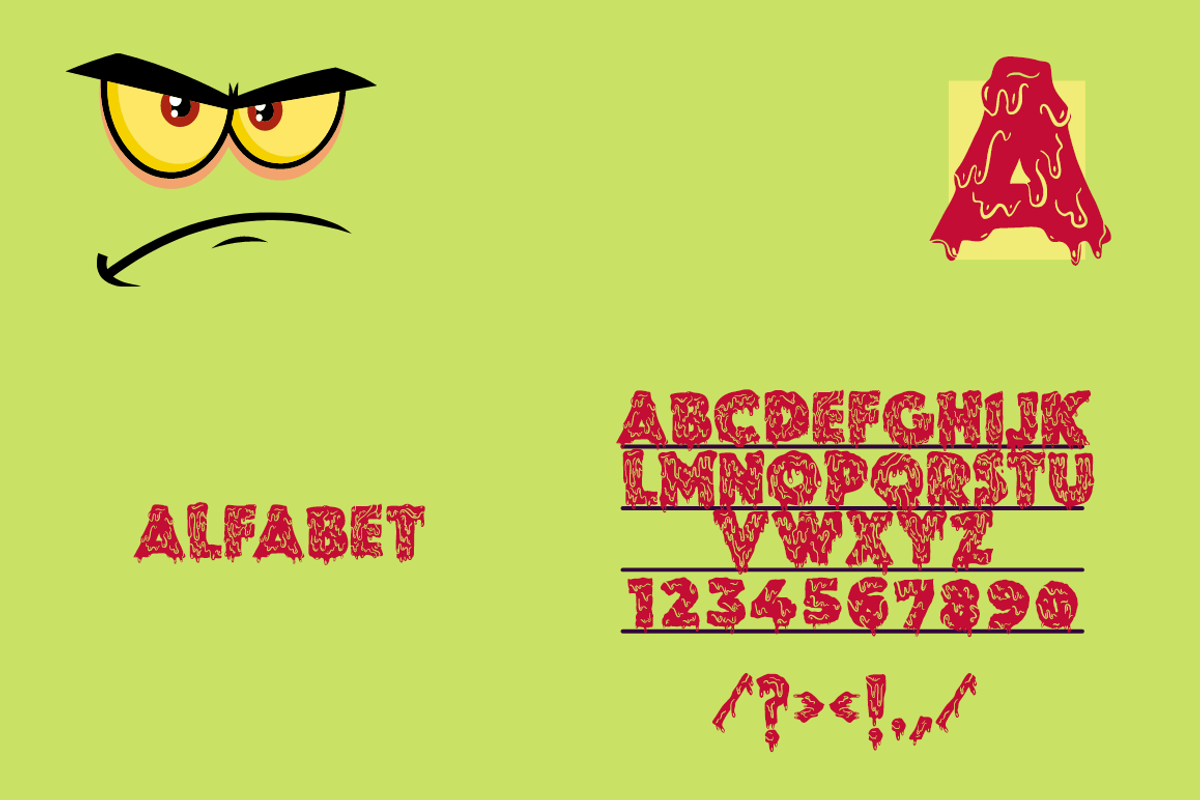 Monster blood, a Font by cocodesign (Photo 4 of 6)