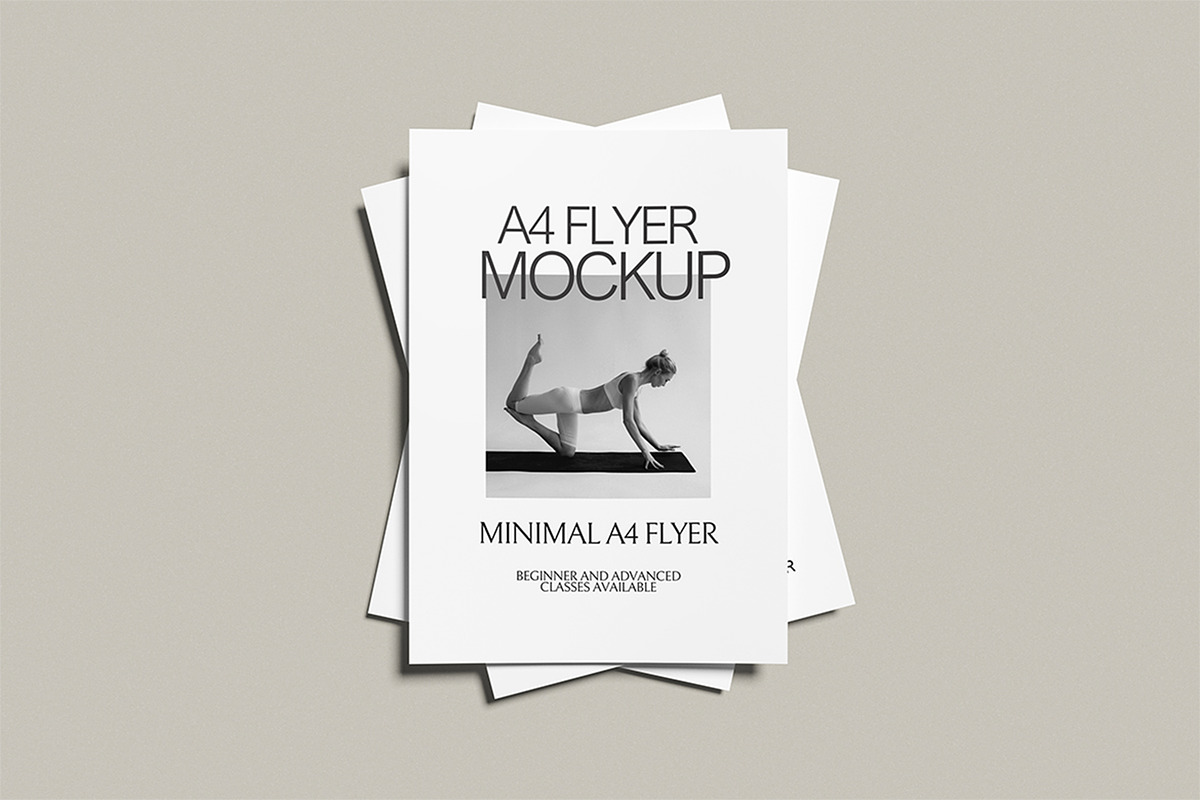 A4 Flayer Mockup, an Advertising Mockup by Twins_studio926 (Photo 2 of 5)