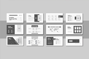 Business plan layout slide template