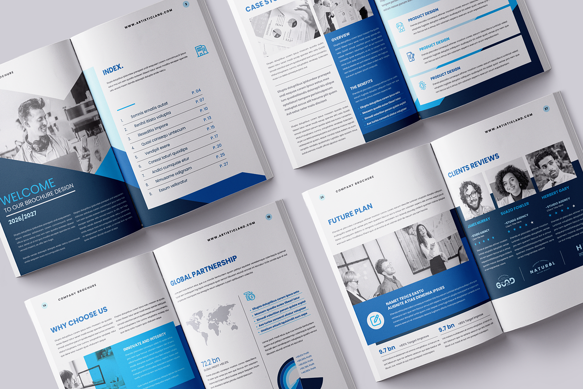 Brochure | Word, PPTX, InDesign, PSD, a Brochure Template by ArtisticLand (Photo 7 of 8)