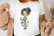 Cute Doctors Medical Clipart, a Seasonal Illustration by CreationArt (Thumbnail 6 of 9)