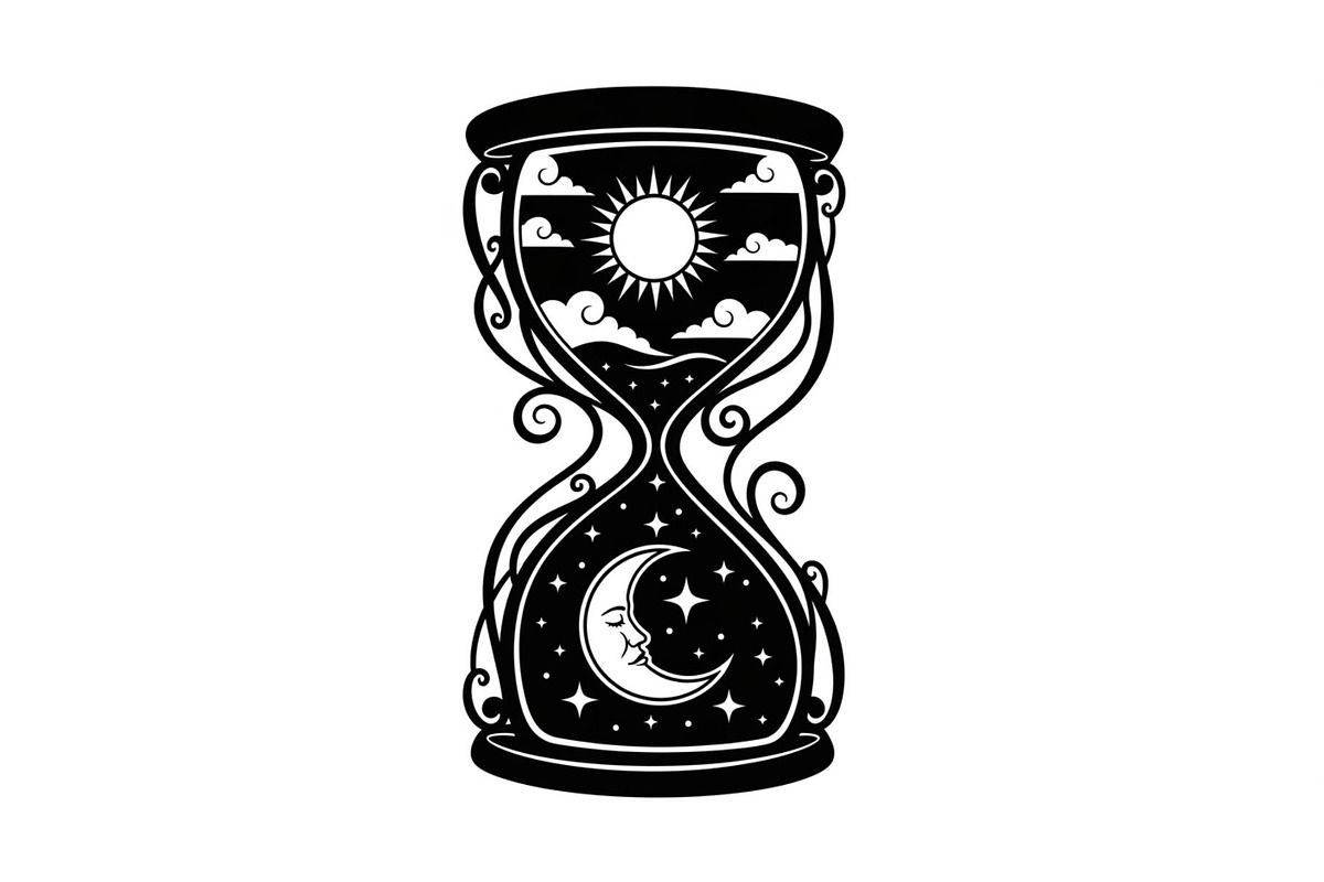 Celestial Sun Moon Hourglass Bundle, an Illustration by Gaye Art (Photo 18 of 31)