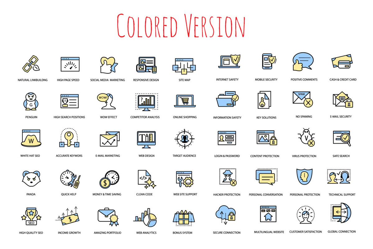 SEO Bundle: Icons, Patterns and More, an Outline Icon by Daria Volyanskaya (Photo 3 of 7)