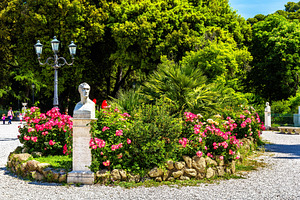 Statue of Antonio Canova on Piazzale Napoleone I in Rome, an Architecture Photo by Leonid Andronov