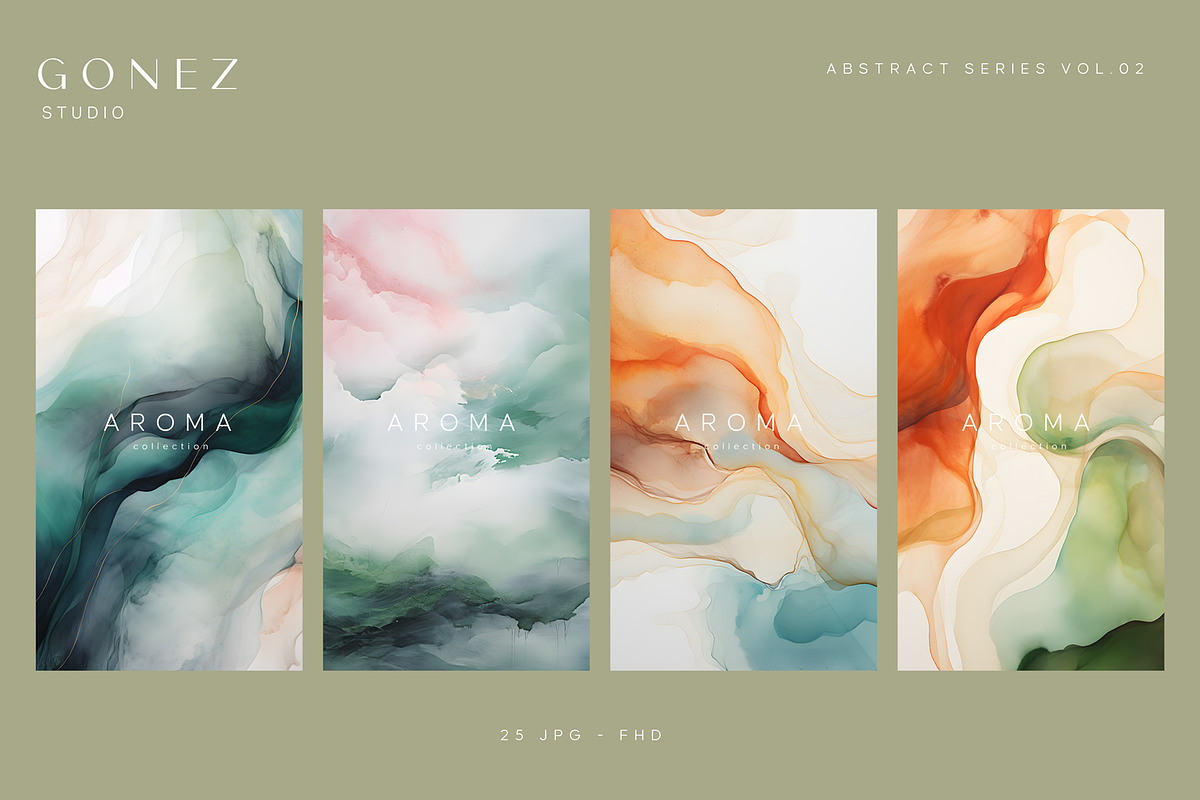 Abstract Series Volume 2 - AROMA, a Wallpaper Graphic by Gonez Studio (Photo 2 of 6)