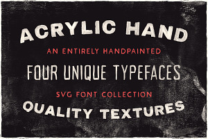 Acrylic SVG Font Collection