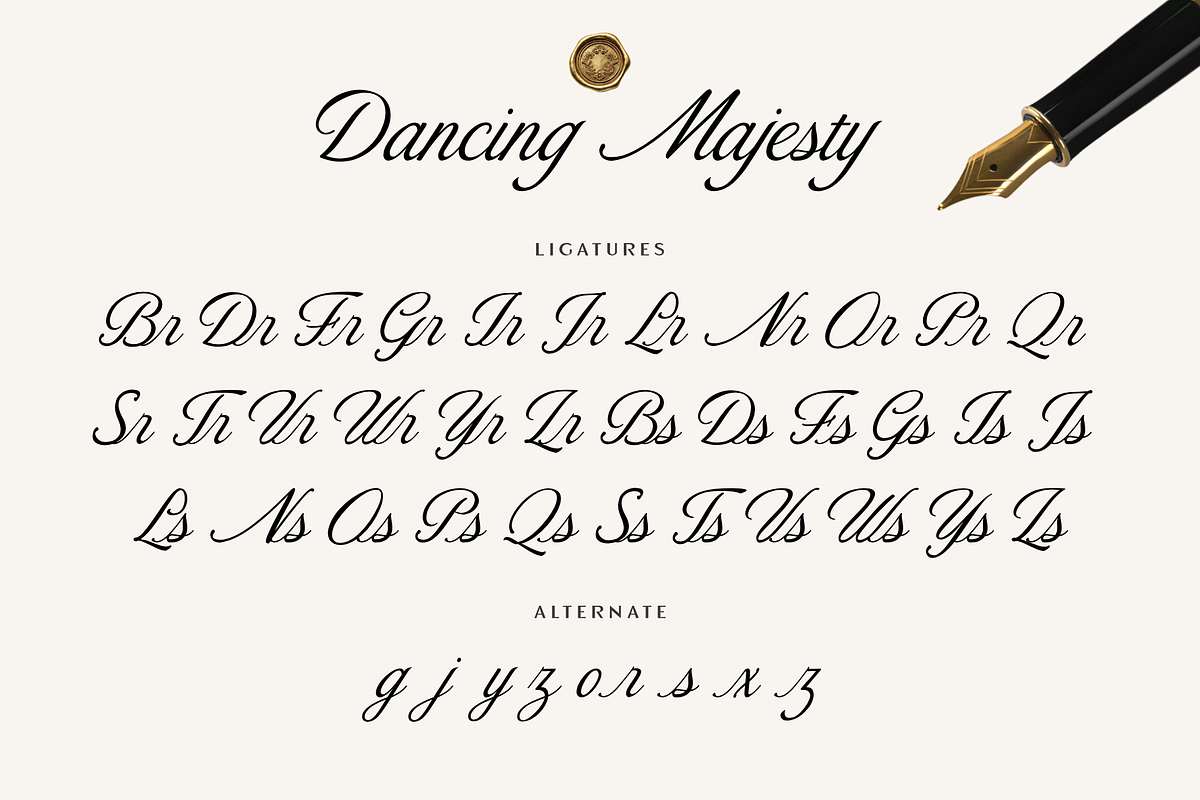 Dancing Majesty–Elegant Calligraphy, a Script Font by Fikryal Studio (Photo 14 of 15)