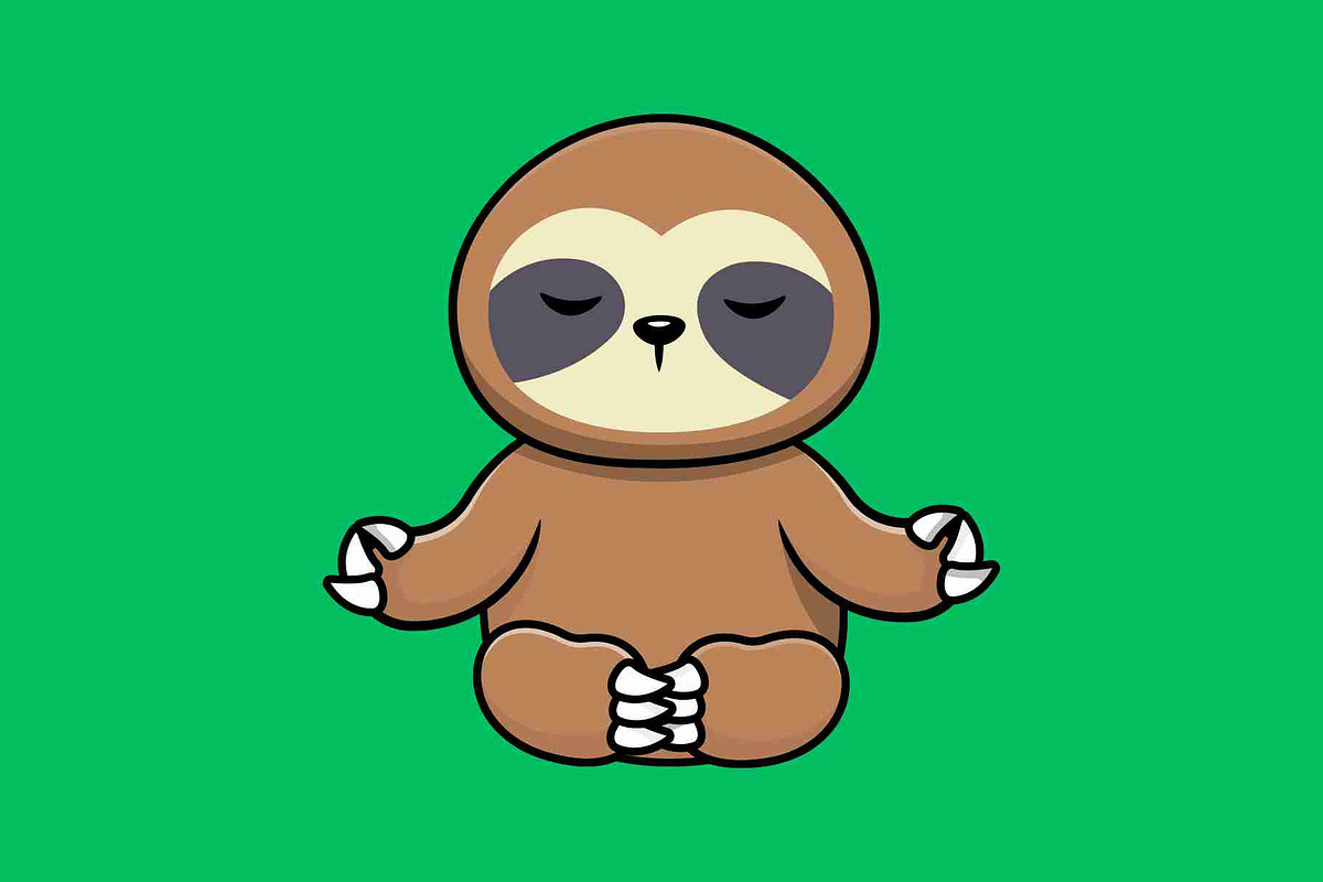 Cute Animal Meditating Pack Cartoon, an Animal Illustration by Artstorystudio (Photo 4 of 5)
