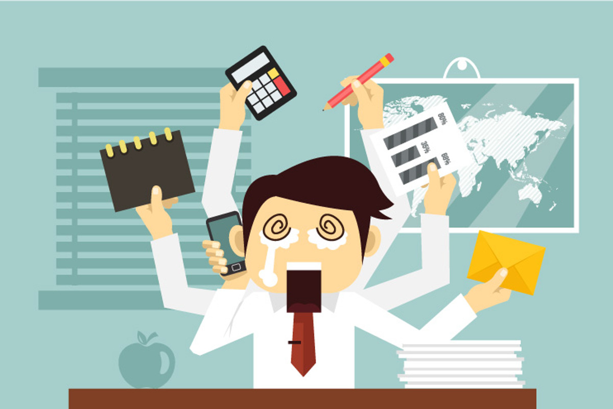 Hard work. Vector illustration, a Work Illustration by Magurok (Photo 2 of 3)