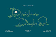 CS Daisha Dashed, a Script Font by Craft Supply Co. (Thumbnail 1 of 8)