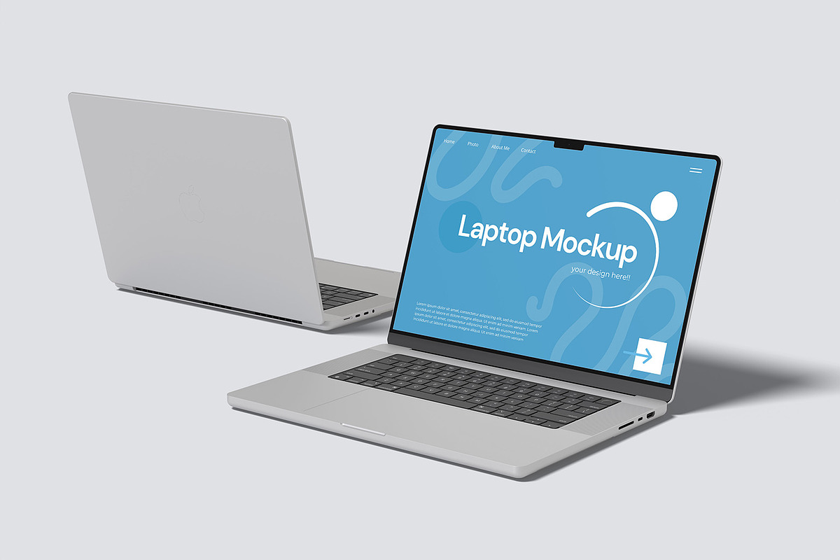 Laptop Mockup, a Device Mockup by graphicsecond (Photo 5 of 5)