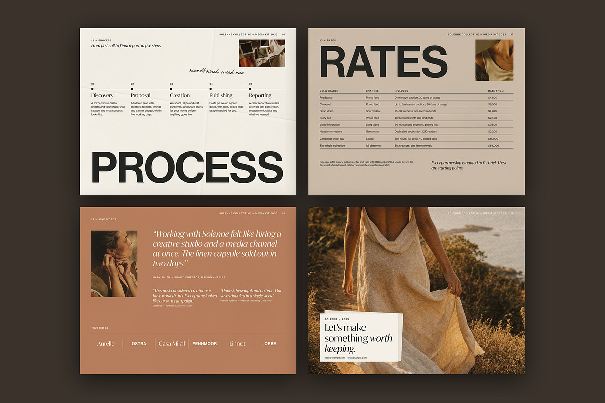 Influencer Media Kit Template, a Brochure Template by BrandPacks (Photo 6 of 7)