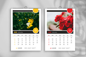 2025 wall calendar design template, a Stationery Template by Tanmoy Topu