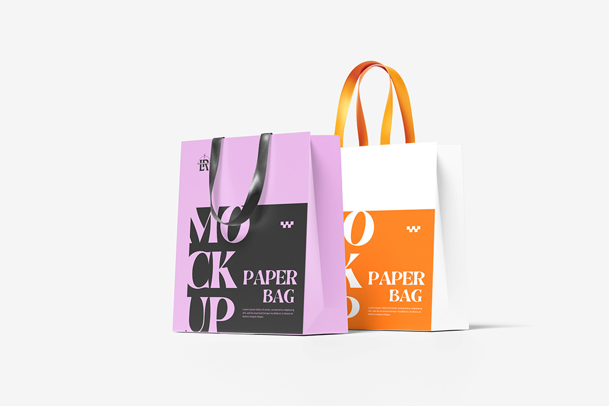 Paper Bag Mockup, a Packaging Mockup by Pikachudesign (Photo 5 of 5)
