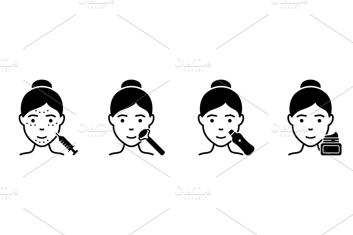 Facial Woman Beauty Procedure, an Object Illustration by Vector Creator