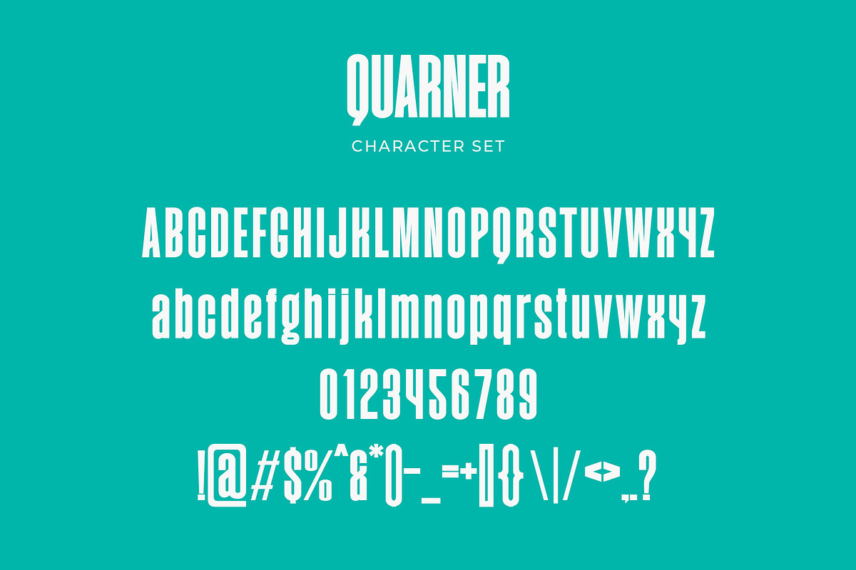 Quarner - Modern Condensed Sans, a Sans Serif Font by TypeLogue (Photo 4 of 5)