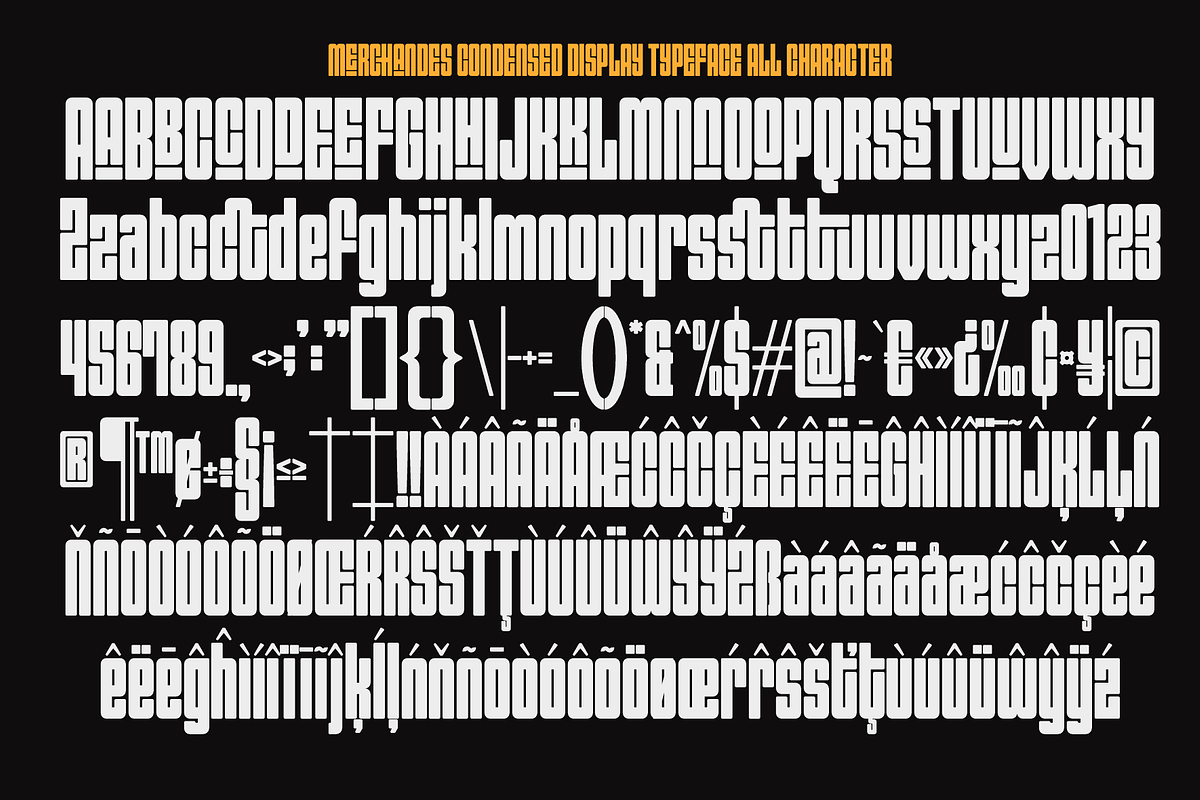 Merchandes - A Condensed Display Fon, a Sans Serif Font by Marvadesign (Photo 3 of 6)