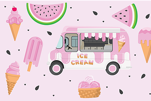 Ice Cream Truck Icons