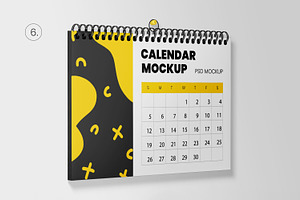 Wall Calendar Mockup Set