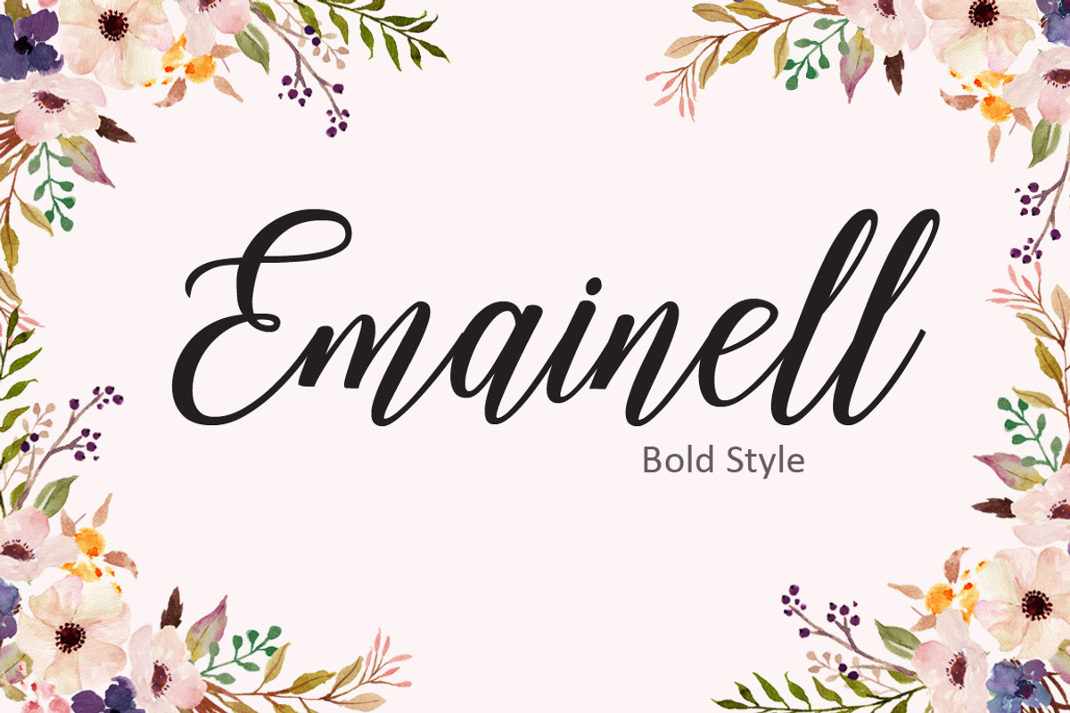 Emainell Script, a Script Font by josstype (Photo 9 of 9)