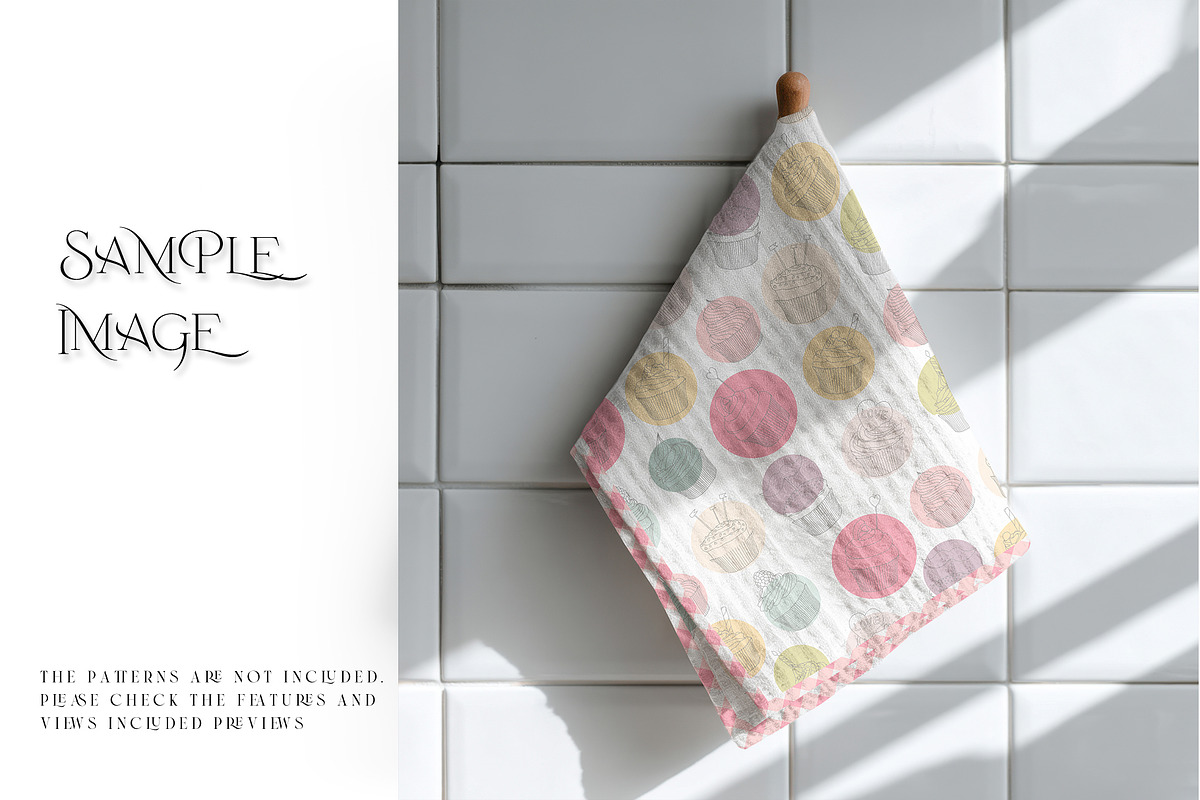 Waffle Kitchen Towels Mockups, a Product Mockup by mock-ups (Photo 4 of 15)