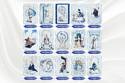Blue Sketch Tarot Cards Deck, an Object Illustration by Mugio (Thumbnail 2 of 6)