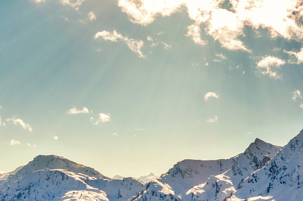 Winter alps containing alps, beautiful, and blue sky