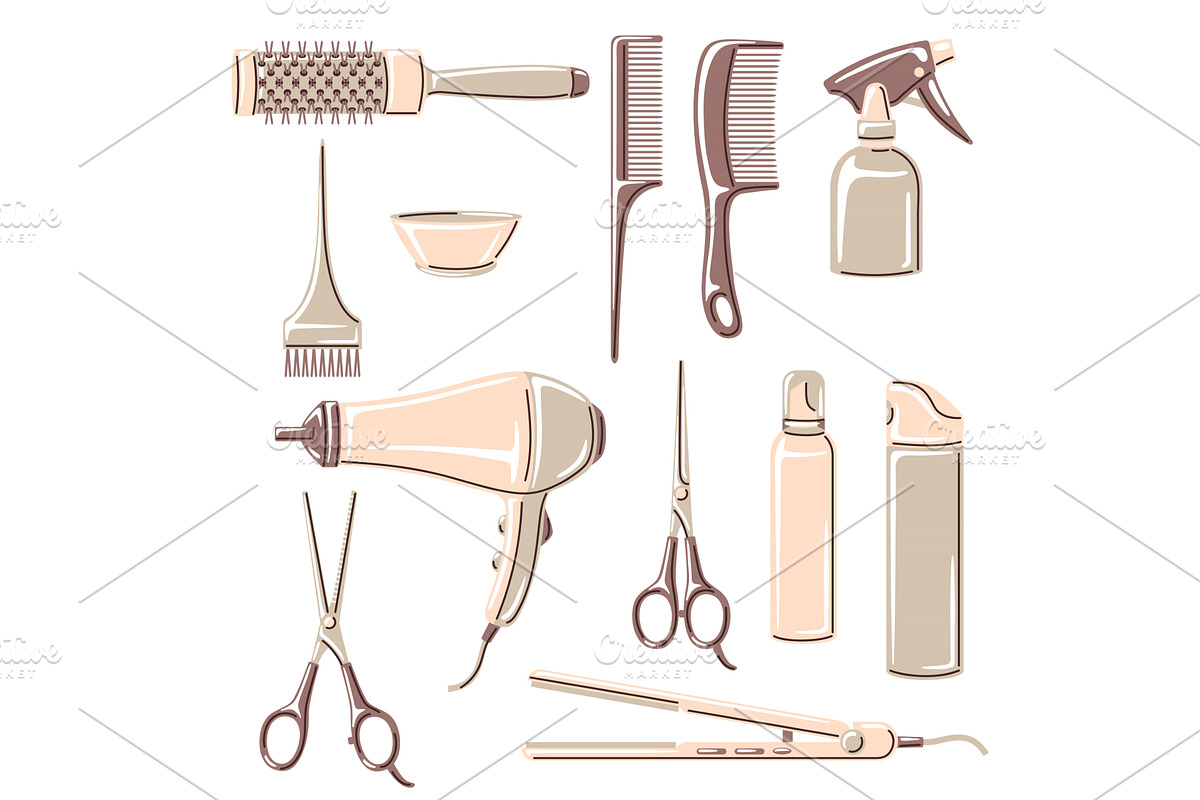 Barbershop set of professional, an Object Graphic by incomible
