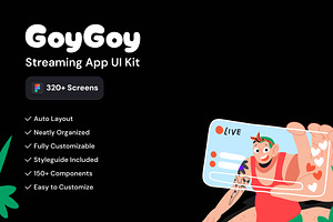 Live Streaming App UI Kit, an UI Kit Template by SyalUIUX