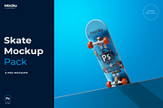 Skate mockup, a Product Mockup by Mocku (Thumbnail 1 of 15)