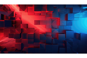 modern red and blue abstract, an Abstract Photo by pikepicture