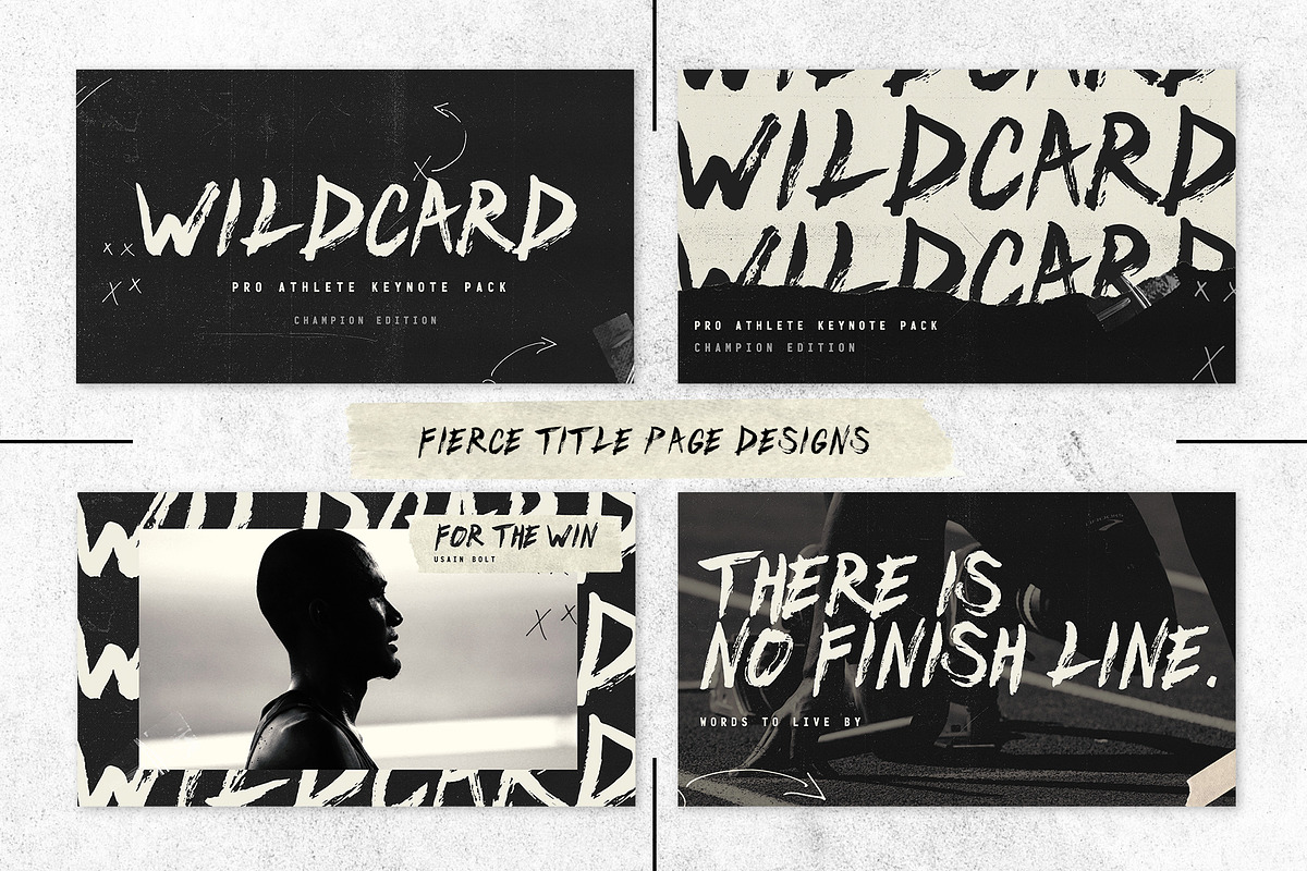 WILDCARD - PRO ATHLETE KEYNOTE PACK, a Presentation Template by GOAT Design Co. (Photo 5 of 13)