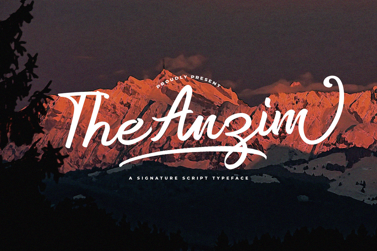 Anzim - Signature Script Font, a Script Font by StringLabs (Photo 1 of 11)