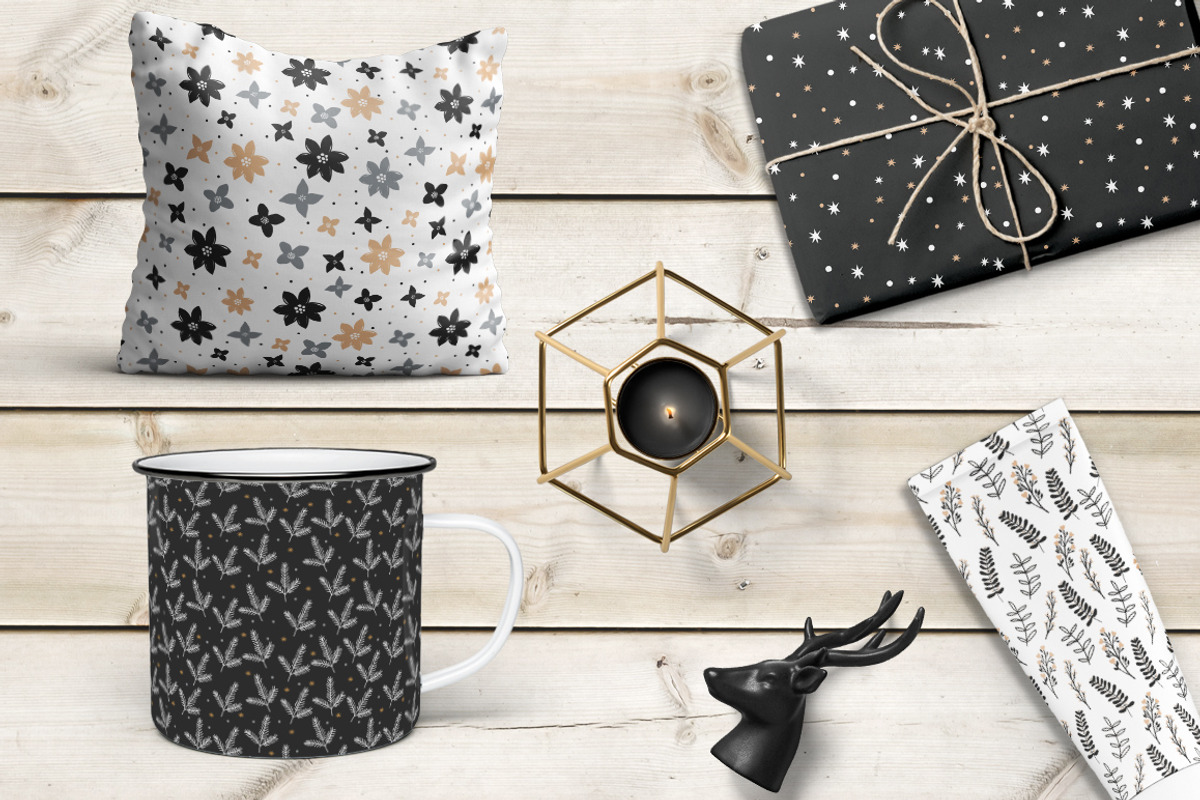 Winter holiday patterns, a Pattern Graphic by Cozy pattern shop (Photo 3 of 3)