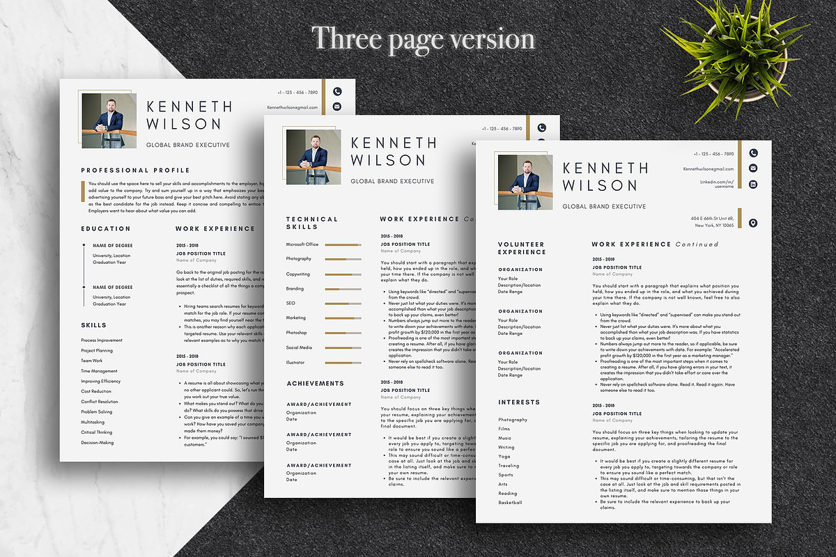 Modern Resume Canva Template | Canva, a Resume Template by Lux Resume (Photo 3 of 9)